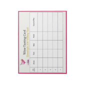  in Roze 30e Verjaardag Raad de Wijn Notitieblok (Linkerzijde)