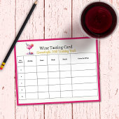  in Roze 30e Verjaardag Raad de Wijn Notitieblok