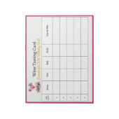 in Roze 30e Verjaardagsfeestje Raad de Wijn Notitieblok (Linkerzijde)