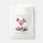  in Roze 30e Verjaardagsviering Bedankzakje (Voorkant)