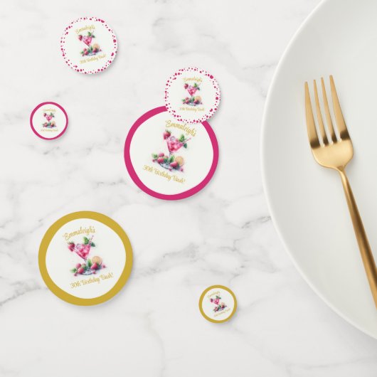  in Roze 30e Verjaardagsviering Confetti (Groep)