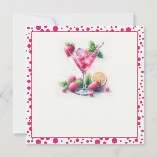  in Roze 30e Verjaardagsviering Dank u Bedankkaart (Achterkant)