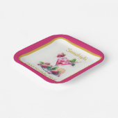 in Roze 30e Verjaardagsviering Plein Papieren Bordje (Gebogen)