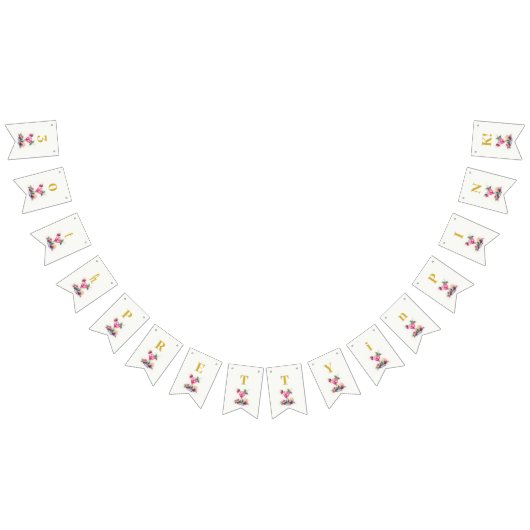 in Roze 30e Verjaardagsviering Vlaggetjes (Alle)