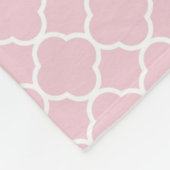  in Roze, aangepast Fleece Deken (Hoek)