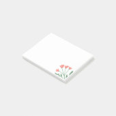  in roze aantekeningen na de gloeiing post-it® notes (Schuin)