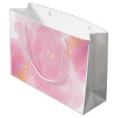 " in roze" Abstracte geschenktas Groot Cadeauzakje (Achterkant Gekanteld)