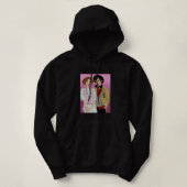  in Roze-Andie en Duckie Hoodie (Design voorkant)