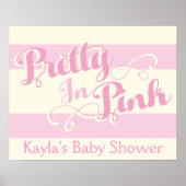 in roze Baby shower, Poster (Voorkant)