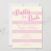  in roze Babyschoenen Kaart (Voorkant)