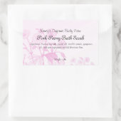  in roze bakkerijproducten zeeplabel rechthoekige sticker (Tas)