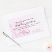  in roze bakkerijproducten zeeplabel rechthoekige sticker (Envelop)