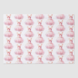  in roze balletjurk tissuepapier