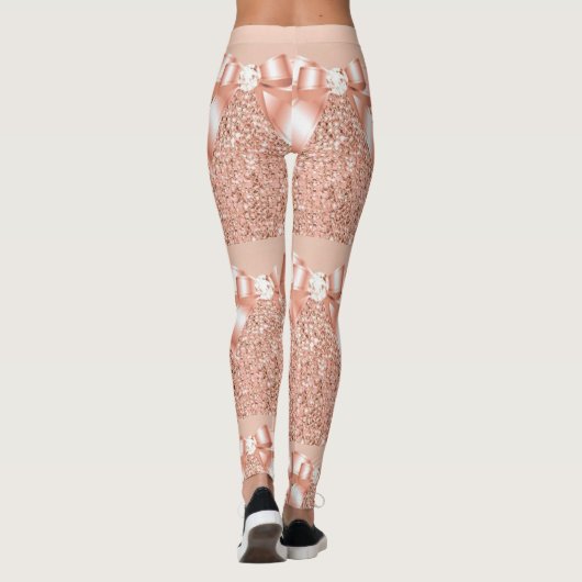  in roze band leggings (Achterkant)