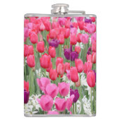 in roze bloemblaadjes heupfles (Achterkant)