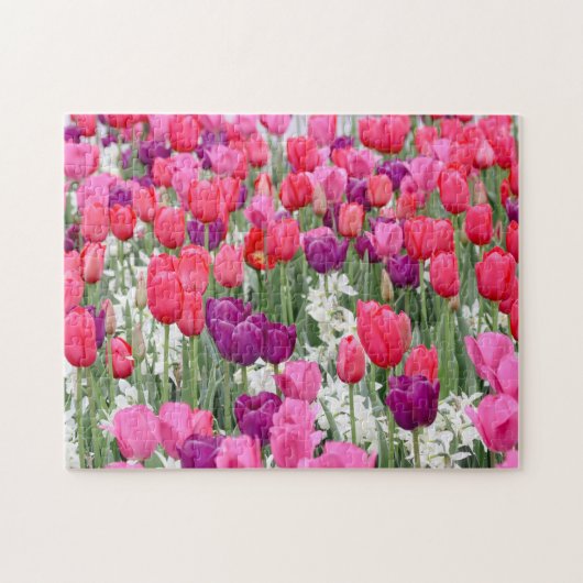 in roze bloemblaadjes legpuzzel (Horizontaal)