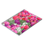 in roze bloemblaadjes notitieboek (Linkerzijde)