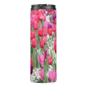 in roze bloemblaadjes thermosbeker (Achterkant)