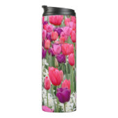 in roze bloemblaadjes thermosbeker (Geroteerd rechts)