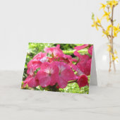  in roze bloemen - Verjaardgewijden Kaart (Gele Bloem)