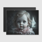 in roze, blond haar pop (Miss januari) (Voorkant / Achterkant)