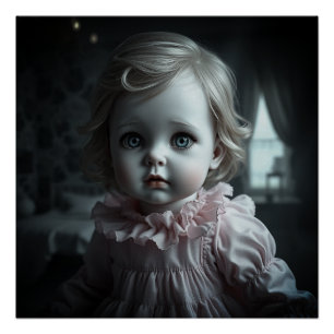 in roze, blond haar pop (Miss januari) Perfect Poster