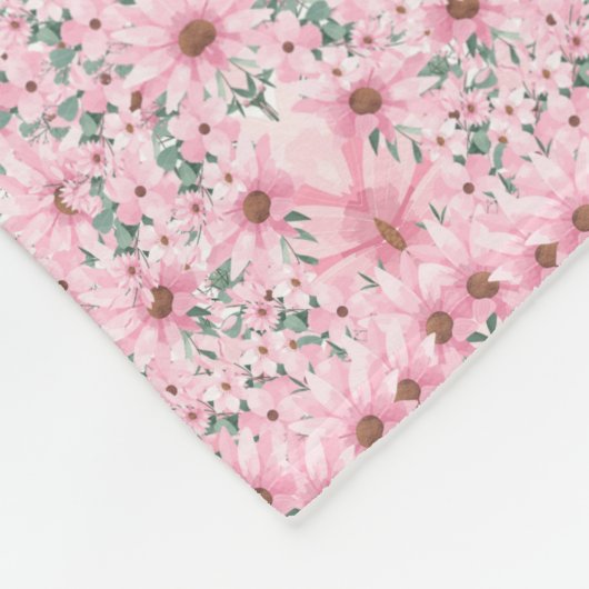  in Roze: Blushing Blooms Deken (Hoek)