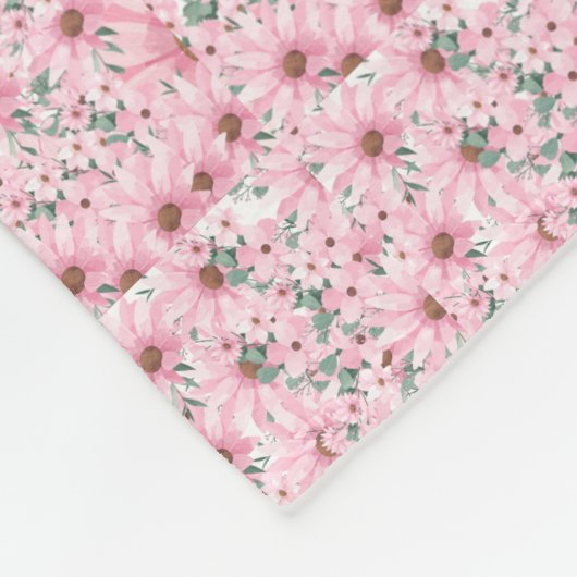  in Roze: Blushing Blooms Deken (Hoek)