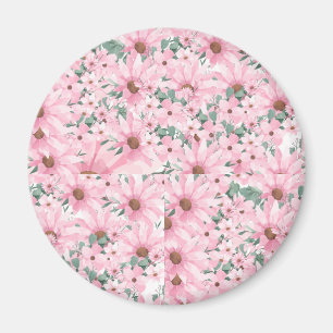 in Roze: Blushing Blooms Magneten