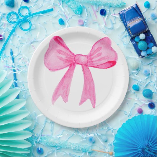  in Roze Bow Vrijgezellenfeest Papier Bord (Feest)