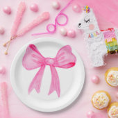 in Roze Bow Vrijgezellenfeest Papier Bord (Feest)