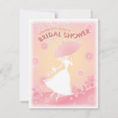  in Roze Bridal Shower Kaart (Voorkant)