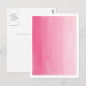  in roze Briefkaart (Voorkant / Achterkant)