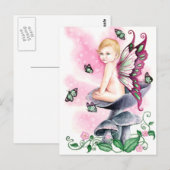  in roze briefkaart (Voorkant / Achterkant)