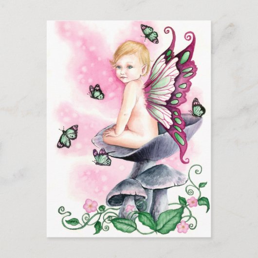  in roze briefkaart (Voorkant)