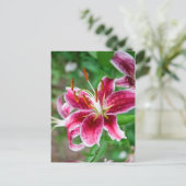  in roze briefkaart (Staand voorkant)