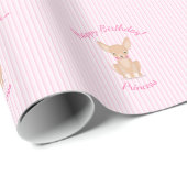 in Roze Chihuahua Cadeaupapier (Rol Hoek)