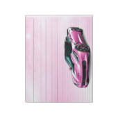 in roze Corvette Notitieblok (Linkerzijde)