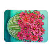 in Roze Cosmos Magnet door Lisa Lorenz Magneet (Horizontaal)