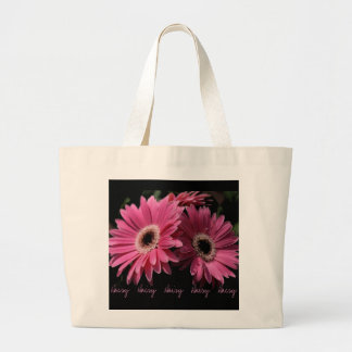 In roze Daisy Bag Grote Tote Bag