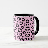 in roze dierenprint mok (Voorkant rechts)