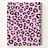 in roze dierenprint notitieboek (Achterkant)