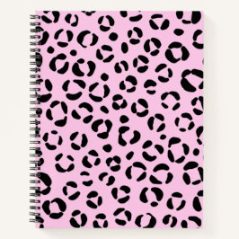 in roze dierenprint notitieboek