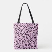 in roze dierenprint tote bag (Achterkant)
