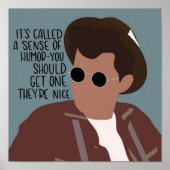  in Roze Duckie Colorblock Poster (Voorkant)