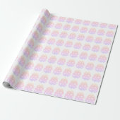 in roze: Easter Egg Wrapping Paper Cadeaupapier (Uitgerold)