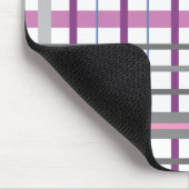 In Roze en Grijs Plaid Muismat (Hoek)