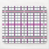  In Roze en Grijs Plaid Muismat (Voorkant)