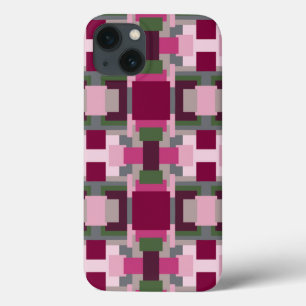 in roze en groen kleurenblok Case-Mate iPhone case