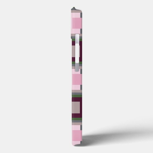  in roze en groen kleurenblok Case-Mate iPhone case (Achterkant / Links)